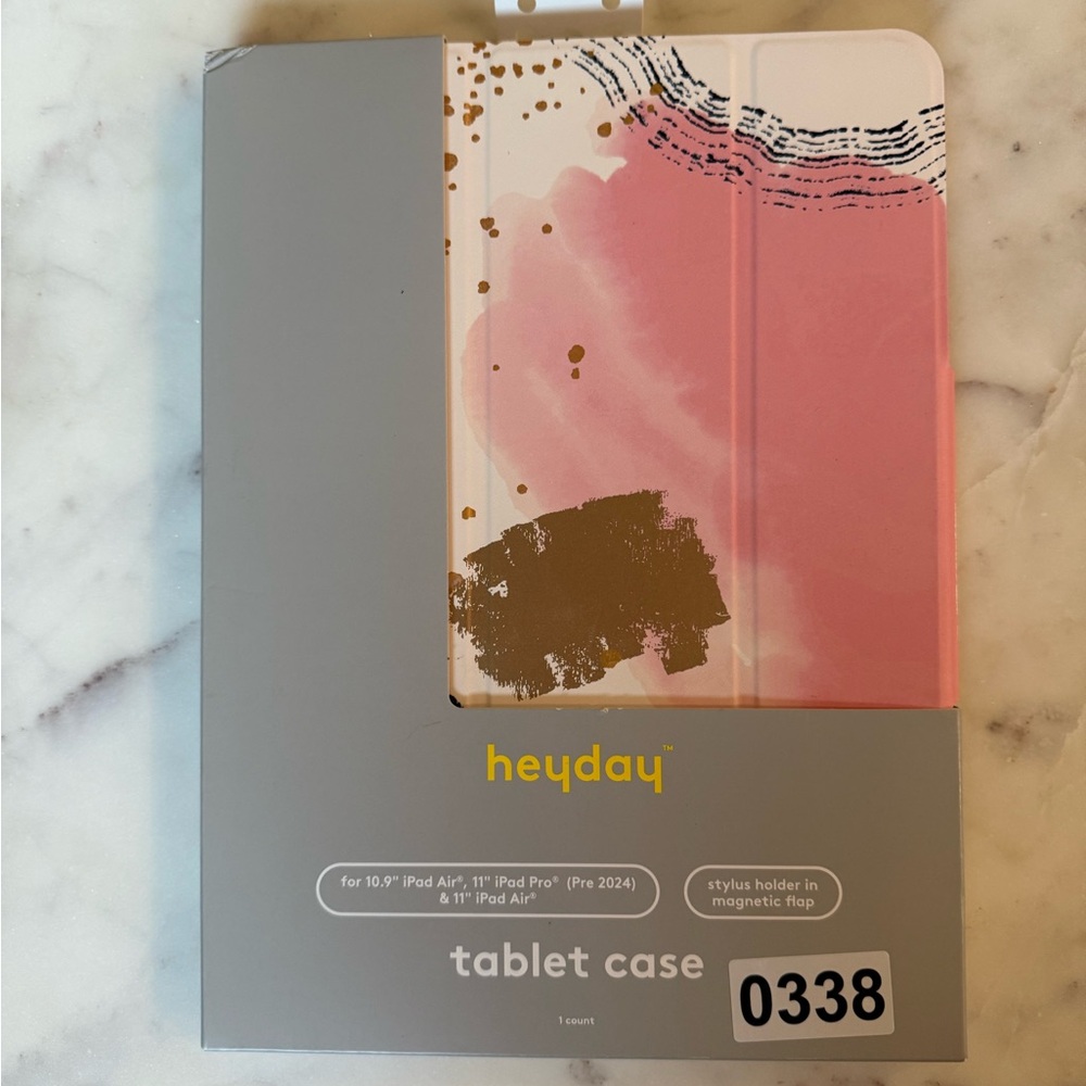 Heyday Pink and Gold Tablet Case for iPad 11” Air, 10.9” Air & 11” Pro